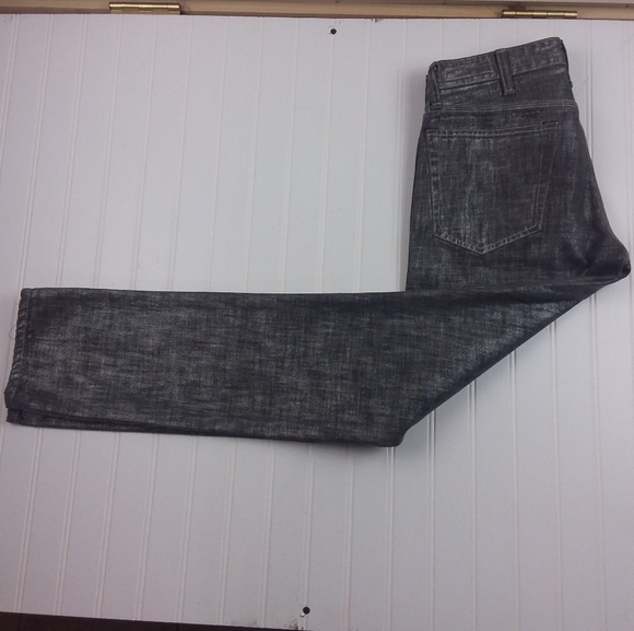 Rag & Bone Jeans Slim Fit Straight Leg Handmade in USA Button Fly Silver Denim - Picture 6 of 9